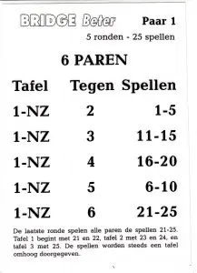 [25501] Gidsbriefjes 6 paren geplastificeerd