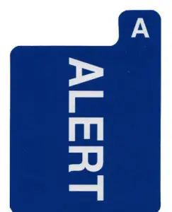 Alert kaartje 100% plastic