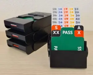 [20006ZWsetvan4] Bid Pal biddingboxen Zwart set van 4